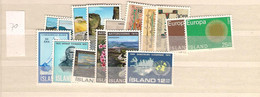 1970 MNH Iceland, Year Complete, Postfris** - Années Complètes