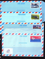 France - (1984-94) - 4  Aerogrammes - Neufs - Aérogrammes