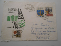 Tchecoslovaquie , Lettre De Haviron 1978 Pour Aubagne - Lettres & Documents