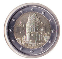 2 Euro Commémoratif Allemagne 2023 - Hamburg - Germania