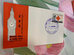 Hong Kong Stamp 1966 British Week FDC Rare - Covers & Documents
