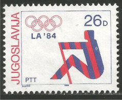 954 Yougoslavie Olympiques Rowing Aviron No Gum (YUG-323a) - Other & Unclassified