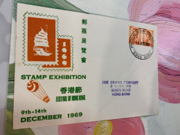 Hong Kong Stamp 1969 Festival Stamp Exhibition FDC Rare - Briefe U. Dokumente