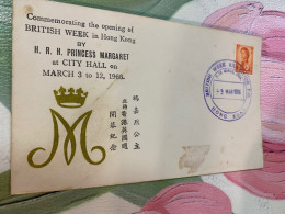 Hong Kong Stamp 1966 Bristish Week Stamp Exhibition FDC Rare - Covers & Documents