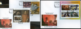 Guinea Bissau 2022, Art, Degas, 4val In BF+2BF In FDC - Impressionisme