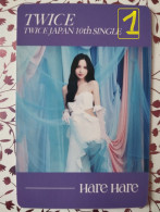 Photocard K POP Au Choix  TWICE Hare Hare Japan 10th Single Mina - Other Products