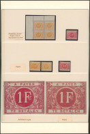 Taxe - TX10 Et 11 : Comparaison Authentique & Faux !  TX10 En Bloc De 4**, TX11*. Documentation - Timbres