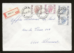 Sterstempel Bestellershalte DOCHAMPS 22/6/1981 Op Recommande - Postmarks With Stars