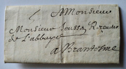 1684 Lettre De Paris à L'Abbaye De Brantôme (24) - Où Il Est Question D' Attentat ....( Cf Annonce) BE - ....-1700: Précurseurs