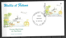 1993 - 444 - Forces Maritimes Du Pacifique - 16 - FDC