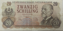 AUSTRIA 20 Shillings 1956 P-136 Very Fine - Oesterreich