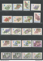 1970 BERMUDA - 24 Valori-Fiori Stanley Gibbons N. 249/265a - MNH** - Other & Unclassified