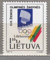 LITHUANIA 1994 Olympic Games  MNH(*) Mi 545-546 # Lt784 - Winter 1994: Lillehammer