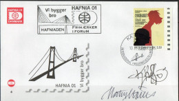 Martin Mörck. Denmark 2000. Events Of The 20th Century. Michel 1250 On Cover. Special Cancel.. Signed. - Lettres & Documents