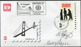 Martin Mörck. Denmark 2000. Events Of The 20th Century. Michel 1265 On Cover. Special Cancel.. Signed. - Covers & Documents