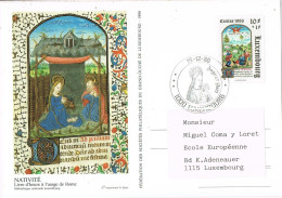 54673. Tarjeta LUXEMBOURG 1986. NAVIDA, Joyeux Noël - Briefe U. Dokumente