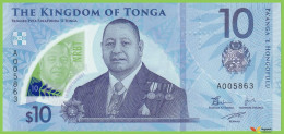 Voyo TONGA 10 Pa’anga ND(2023) P52 B227a A00 UNC Polymer - Tonga