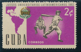 P2970 - BASE BALL, CUBA, 1962 STAMP, 2 CENT. VARIETY “PUERTO RICO MISSING”!!!! MNH - Nuevos