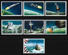 Somalia SPACE SPACESHIP PLANET ASTRONAUT STAR MNH LUXE Africa Stamps FULL SET - Collections