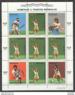 Ec123 1986 Paraguay Sport Tennis World Cup Michel 20 Euro 1Kb Mnh - Tennis