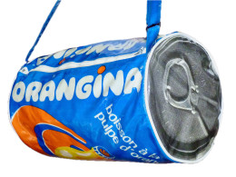 Sac Bandoulière Forme Canette Orangina Vintage Ancien - Pelletteria