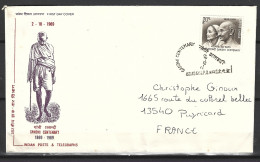 INDE. N°280 Sur Enveloppe 1er Jour (FDC) De 1969. Gandhi. - Mahatma Gandhi