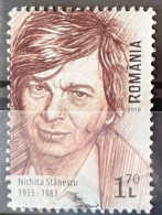 ROMANIA 2018 Personalities - Famous Romanians; Nichita Stanescu; Poet & Essayist Postally Used MICHEL# 7394 - Used Stamps