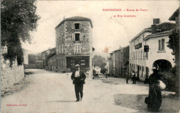 Panissières Canton De Feurs Route De Feurs Et Rue Gambetta Loire 42600 Cpa Voyagée En B.Etat - Otros & Sin Clasificación