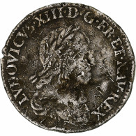 France, Louis XIII, 1/12 Ecu, 2ème Poinçon De Warin, 1643, Paris, Argent, TB - 1610-1643 Louis XIII Le Juste