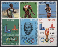 Belize 1981 Geschichte Der Olympischen Spiele 563/68 Postfrisch - Belize (1973-...)