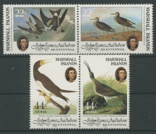 Marshall-Inseln 1985 John J. Audubon Vögel Tölpel Brachvogel 31/34 ZD Postfrisch - Marshall Islands