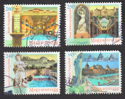 Széchenyi Rudas Szt. Lukács Gellért  BUDAPEST BATH SPA 2013 2011 Hungary Art Nouveau Secession Nude Erotic Woman - Used Stamps