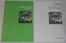 Thema Deutsch 1 Übungsbuch + Facit Av Urban Hjelm, Jan Renström & Barbara Willmann; Från 80-talet - School Books