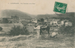 84 LOURMARIN - Vue Générale Et Les Aires - TTB - Lourmarin