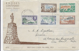 FDC 1953 Einschreiben Bulawayo  - Zimbabwe (1980-...)