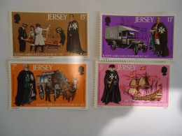 JERSEY MNH  4 STAMPS SHIPS CARS UPU - UPU (Union Postale Universelle)