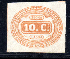2863. ITALY 1863 #1 MH (GUM ???) - Postage Due