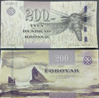 Danish Territory Faroe Islands 200 Kronur 2011 P-31 UNC - Färöer Inseln