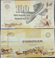 Danish Territory Faroe Islands 100 Kronur 2011 P-30 UNC - Färöer Inseln