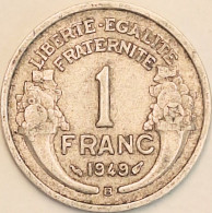 France - Franc 1949 B, KM# 885a.2 (#4096) - 1 Franc