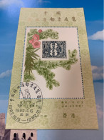 Hong Kong China Stamp Exhibition S/s No Face Special Chop 1982 - Lettres & Documents