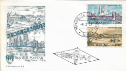 Fdc Capitolium NEW YORK Ieri Ed Oggi (1973); No Viaggiata - FDC