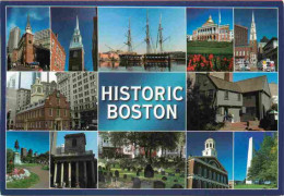 Etats Unis - Boston - Multivues - Etat Du Massachusetts - Massachusetts State - CPM - Carte Neuve - Voir Scans Recto-Ver - Boston