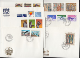 723-740 Liechtenstein-Jahrgang 1979 Komplett Auf FDC Mit ESSt Vaduz - Storia Postale