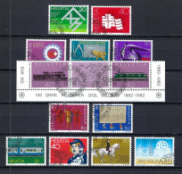 SUISSE 1982: Lot D'oblitérés - Used Stamps