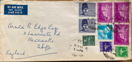 INDIA 1966, COVER USED TO ENGLAND, ABDUL KALAM AZAD, CHILDREN DAY, SWAMI RAMA TIRTH, MAP, TELEPHONE INDUSTRY, COONOOR CI - Covers & Documents