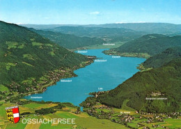 2 AK Österreich / Kärnten * Blick Auf Den Ossiacher See - Rechts Im Bild Die Burgruine Landskron - 2 Luftbildaufnahmen * - Ossiachersee-Orte