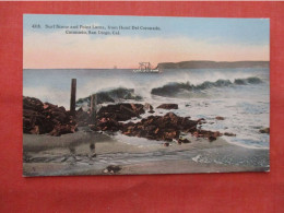 Surf Scene And Point Loma, From Hotel Del Coronado, Coronado, San Diego, Cal.   Ref 6372 - San Diego