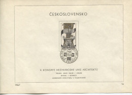 Tschechoslowakei # 1716 Ersttagsblatt Architekten-Union Renaissance-Stuhl - Brieven En Documenten