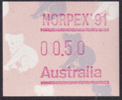 AUSTRALIA 1990 FRAMA "NORPEX '91"  MNH - Automaatzegels [ATM]